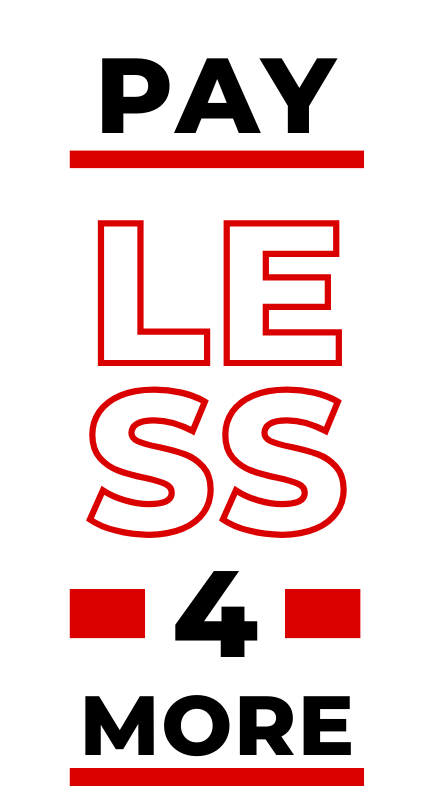 Pay Less 4 More logo